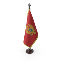 Montenegro Cloth Flag Stand PNG & PSD Images