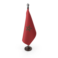 Morocco Cloth Flag Stand PNG & PSD Images