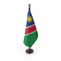 Namibia Cloth Flag Stand PNG & PSD Images