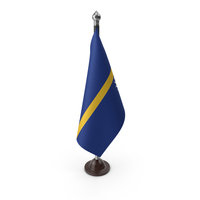 Nauru Cloth Flag Stand PNG & PSD Images