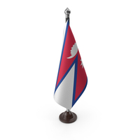 Nepal Cloth Flag Stand PNG & PSD Images