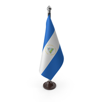 Nicaragua Cloth Flag Stand PNG & PSD Images