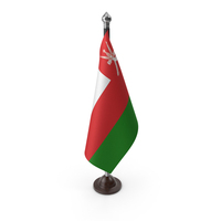 Oman Cloth Flag Stand PNG & PSD Images