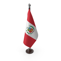 Peru Cloth Flag Stand PNG & PSD Images