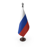 Russia Cloth Flag Stand PNG & PSD Images