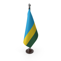 Rwanda Cloth Flag Stand PNG & PSD Images