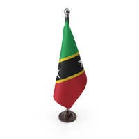 Saint Kitts and Nevis Cloth Flag Stand PNG & PSD Images