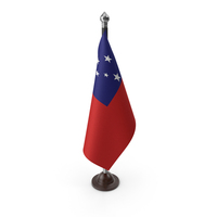 Samoa Cloth Flag Stand PNG & PSD Images