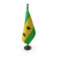 Sao Tome and Principe Cloth Flag Stand PNG & PSD Images