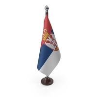 Serbia Cloth Flag Stand PNG & PSD Images