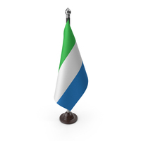 Sierra Leone Cloth Flag Stand PNG & PSD Images