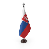 Slovakia Cloth Flag Stand PNG & PSD Images