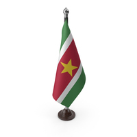 Suriname Cloth Flag Stand PNG & PSD Images