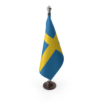 Sweden Cloth Flag Stand PNG & PSD Images