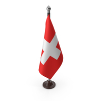 Switzerland Cloth Flag Stand PNG & PSD Images