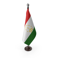 Tajikistan Cloth Flag Stand PNG & PSD Images