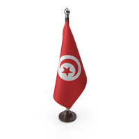 Tunisia Cloth Flag Stand PNG & PSD Images