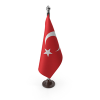 Turkey Cloth Flag Stand PNG & PSD Images
