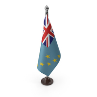Tuvalu Cloth Flag Stand PNG & PSD Images