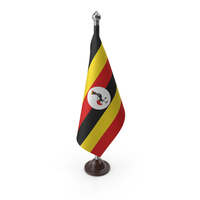 Uganda Cloth Flag Stand PNG & PSD Images