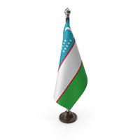 Uzbekistan Cloth Flag Stand PNG & PSD Images
