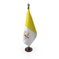 Vatican City Cloth Flag Stand PNG & PSD Images