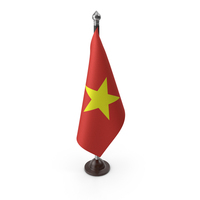Vietnam Cloth Flag Stand PNG & PSD Images