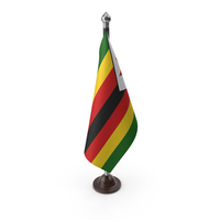 Zimbabwe Cloth Flag Stand PNG & PSD Images