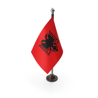 Albania Plastic Flag Stand PNG & PSD Images