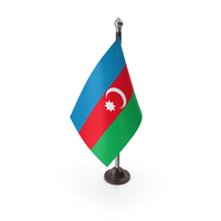 Azerbaijan Plastic Flag Stand PNG & PSD Images