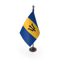 Barbados Plastic Flag Stand PNG & PSD Images