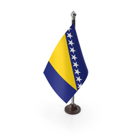 Plastic Bosnia Flag On A Stand PNG & PSD Images