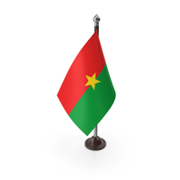 Burkina Plastic Flag On A Stand PNG & PSD Images