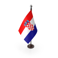 Croatia Plastic Flag Stand PNG & PSD Images