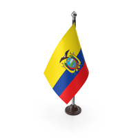 Ecuador Colombia Plastic Flag Stand PNG & PSD Images