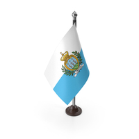 San Marino Europe Plastic Flag Stand PNG & PSD Images