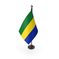 Gabon Plastic Flag Stand PNG & PSD Images