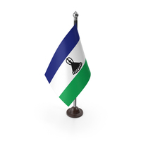 Plastic Lesotho Flag On A Stand PNG & PSD Images