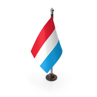 Luxembourg Plastic Flag Stand PNG & PSD Images
