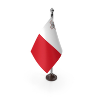 Malta Plastic Flag On A Stand PNG & PSD Images