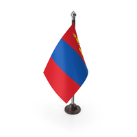 Mongolia Plastic Flag Stand PNG & PSD Images