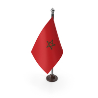 Morocco Plastic Flag Stand PNG & PSD Images