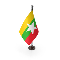 Myanmar Plastic Flag Stand PNG & PSD Images