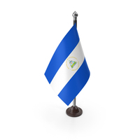 Nicaragua Plastic Flag On A Stand PNG & PSD Images