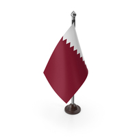 Qatar Plastic Flag Stand PNG & PSD Images