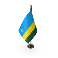 Rwanda Plastic Flag On A Stand PNG & PSD Images