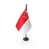 Singapore Plastic Flag Stand PNG & PSD Images