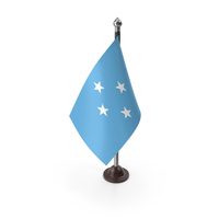 States of Micronesia Plastic Flag Stand PNG & PSD Images