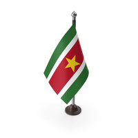 Suriname Plastic Flag Stand PNG & PSD Images