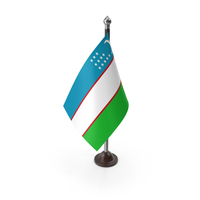 Uzbekistan Plastic Flag Stand PNG & PSD Images
